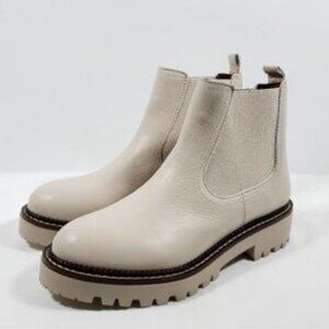 Caslon Ivory Leather Chelsea Boots